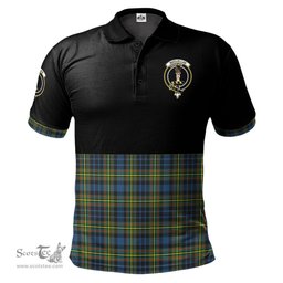 Scottish MacLellan Ancient Clan Half Of Tartan Crest Tartan Polo Shirt Scottish Plaid Tartan Plaid - ScotsTee - scotstee.com