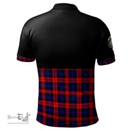 Scottish MacLachlan Modern Clan Half Of Tartan Crest Tartan Polo Shirt Scottish Plaid Tartan Plaid - ScotsTee - scotstee.com