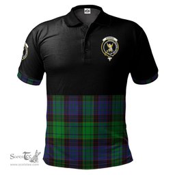 Scottish Stewart Old Modern Clan Half Of Tartan Crest Tartan Polo Shirt Scottish Plaid Tartan Plaid - ScotsTee - scotstee.com