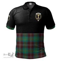 Scottish Chisholm Hunting Ancient Clan Half Of Tartan Crest Tartan Polo Shirt Scottish Plaid Tartan Plaid - ScotsTee - scotstee.com