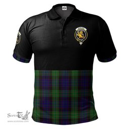 Scottish Nicolson Green Hunting Clan Half Of Tartan Crest Tartan Polo Shirt Scottish Plaid Tartan Plaid - ScotsTee - scotstee.com