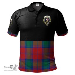 Scottish Byres (Byses) Clan Half Of Tartan Crest Tartan Polo Shirt Scottish Plaid Tartan Plaid - ScotsTee - scotstee.com