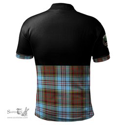 Scottish Anderson Ancient Clan Half Of Tartan Crest Tartan Polo Shirt Scottish Plaid Tartan Plaid - ScotsTee - scotstee.com