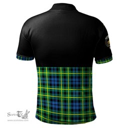 Scottish Campbell of Breadalbane Ancient Clan Half Of Tartan Crest Tartan Polo Shirt Scottish Plaid Tartan Plaid - ScotsTee - scotstee.com
