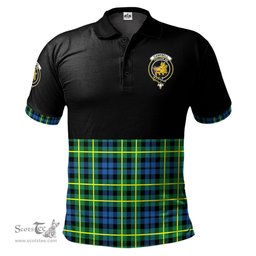 Scottish Campbell of Breadalbane Ancient Clan Half Of Tartan Crest Tartan Polo Shirt Scottish Plaid Tartan Plaid - ScotsTee - scotstee.com