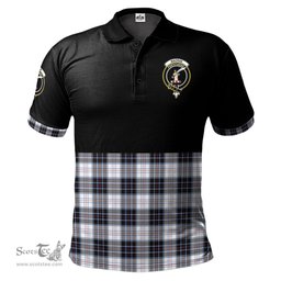 Scottish MacRae Dress Modern Clan Half Of Tartan Crest Tartan Polo Shirt Scottish Plaid Tartan Plaid - ScotsTee - scotstee.com