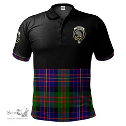 Scottish Chalmers Modern Clan Half Of Tartan Crest Tartan Polo Shirt Scottish Plaid Tartan Plaid - ScotsTee - scotstee.com