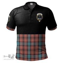 Scottish Hannay Dress Clan Half Of Tartan Crest Tartan Polo Shirt Scottish Plaid Tartan Plaid - ScotsTee - scotstee.com