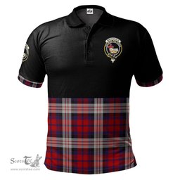 Scottish MacDonald Dress Irish Clan Half Of Tartan Crest Tartan Polo Shirt Scottish Plaid Tartan Plaid - ScotsTee - scotstee.com
