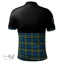 Scottish Colquhoun Ancient Clan Half Of Tartan Crest Tartan Polo Shirt Scottish Plaid Tartan Plaid - ScotsTee - scotstee.com