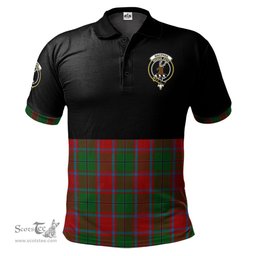 Scottish MacPhail Blue Bands Clan Half Of Tartan Crest Tartan Polo Shirt Scottish Plaid Tartan Plaid - ScotsTee - scotstee.com