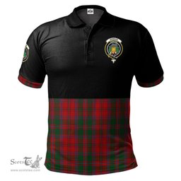 Scottish Dundas Red Clan Half Of Tartan Crest Tartan Polo Shirt Scottish Plaid Tartan Plaid - ScotsTee - scotstee.com