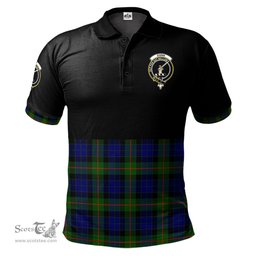 Scottish Gunn Modern Clan Half Of Tartan Crest Tartan Polo Shirt Scottish Plaid Tartan Plaid - ScotsTee - scotstee.com