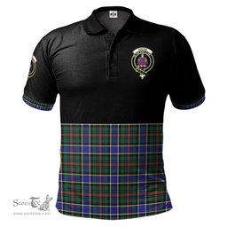 Scottish Ogilvie (Ogilvy) Hunting Modern Clan Half Of Tartan Crest Tartan Polo Shirt Scottish Plaid Tartan Plaid - ScotsTee - scotstee.com