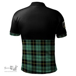 Scottish Wallace Hunting Ancient Clan Half Of Tartan Crest Tartan Polo Shirt Scottish Plaid Tartan Plaid - ScotsTee - scotstee.com