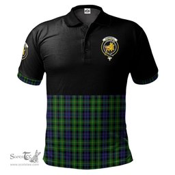 Scottish Campbell of Breadalbane Clan Half Of Tartan Crest Tartan Polo Shirt Scottish Plaid Tartan Plaid - ScotsTee - scotstee.com