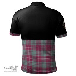Scottish Crawford Ancient Clan Half Of Tartan Crest Tartan Polo Shirt Scottish Plaid Tartan Plaid - ScotsTee - scotstee.com