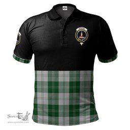 Scottish Erskine Green Clan Half Of Tartan Crest Tartan Polo Shirt Scottish Plaid Tartan Plaid - ScotsTee - scotstee.com