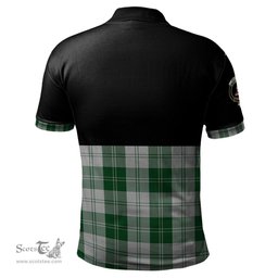 Scottish Erskine Green Clan Half Of Tartan Crest Tartan Polo Shirt Scottish Plaid Tartan Plaid - ScotsTee - scotstee.com
