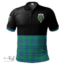 Scottish Irvine Ancient Clan Half Of Tartan Crest Tartan Polo Shirt Scottish Plaid Tartan Plaid - ScotsTee - scotstee.com