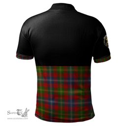 Scottish Forrester or Foster Clan Half Of Tartan Crest Tartan Polo Shirt Scottish Plaid Tartan Plaid - ScotsTee - scotstee.com