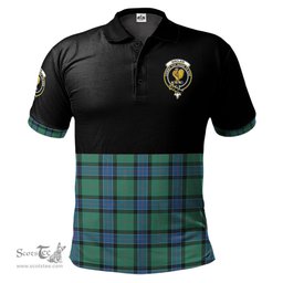 Scottish Sinclair Hunting Ancient Clan Half Of Tartan Crest Tartan Polo Shirt Scottish Plaid Tartan Plaid - ScotsTee - scotstee.com