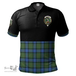 Scottish MacLaren Ancient Clan Half Of Tartan Crest Tartan Polo Shirt Scottish Plaid Tartan Plaid - ScotsTee - scotstee.com