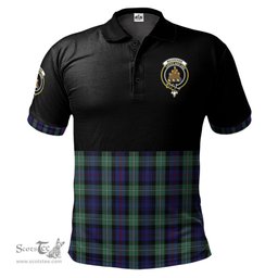 Scottish MacKenzie Hunting Green Clan Half Of Tartan Crest Tartan Polo Shirt Scottish Plaid Tartan Plaid - ScotsTee - scotstee.com