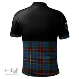 Scottish Fraser Hunting Ancient Clan Half Of Tartan Crest Tartan Polo Shirt Scottish Plaid Tartan Plaid - ScotsTee - scotstee.com