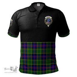 Scottish Forsyth Modern Clan Half Of Tartan Crest Tartan Polo Shirt Scottish Plaid Tartan Plaid - ScotsTee - scotstee.com