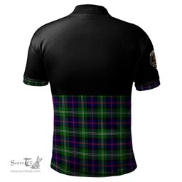 Scottish Sutherland Modern Clan Half Of Tartan Crest Tartan Polo Shirt Scottish Plaid Tartan Plaid - ScotsTee - scotstee.com