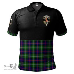 Scottish Sutherland Modern Clan Half Of Tartan Crest Tartan Polo Shirt Scottish Plaid Tartan Plaid - ScotsTee - scotstee.com