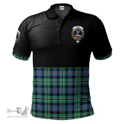 Scottish Rose Hunting Ancient Clan Half Of Tartan Crest Tartan Polo Shirt Scottish Plaid Tartan Plaid - ScotsTee - scotstee.com