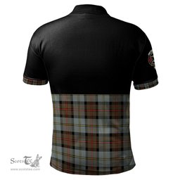 Scottish MacLeod of Harris Weathered Clan Half Of Tartan Crest Tartan Polo Shirt Scottish Plaid Tartan Plaid - ScotsTee - scotstee.com