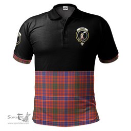 Scottish MacRae Ancient Clan Half Of Tartan Crest Tartan Polo Shirt Scottish Plaid Tartan Plaid - ScotsTee - scotstee.com