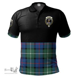 Scottish Davidson of Tulloch Clan Half Of Tartan Crest Tartan Polo Shirt Scottish Plaid Tartan Plaid - ScotsTee - scotstee.com
