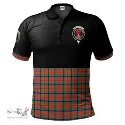 Scottish MacNaughton Ancient Clan Half Of Tartan Crest Tartan Polo Shirt Scottish Plaid Tartan Plaid - ScotsTee - scotstee.com