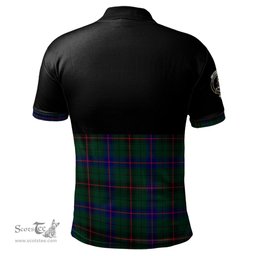 Scottish Davidson Modern Clan Half Of Tartan Crest Tartan Polo Shirt Scottish Plaid Tartan Plaid - ScotsTee - scotstee.com