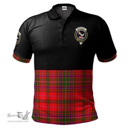 Scottish MacDougall Modern Clan Half Of Tartan Crest Tartan Polo Shirt Scottish Plaid Tartan Plaid - ScotsTee - scotstee.com