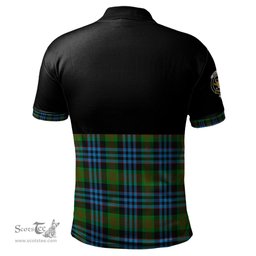 Scottish Newlands of Lauriston Clan Half Of Tartan Crest Tartan Polo Shirt Scottish Plaid Tartan Plaid - ScotsTee - scotstee.com