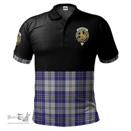 Scottish MacPherson Dress Blue Clan Half Of Tartan Crest Tartan Polo Shirt Scottish Plaid Tartan Plaid - ScotsTee - scotstee.com