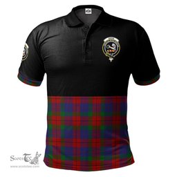 Scottish Skene of Cromar Clan Half Of Tartan Crest Tartan Polo Shirt Scottish Plaid Tartan Plaid - ScotsTee - scotstee.com