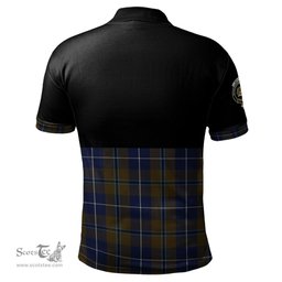 Scottish Douglas Brown Clan Half Of Tartan Crest Tartan Polo Shirt Scottish Plaid Tartan Plaid - ScotsTee - scotstee.com