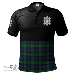 Scottish Black Watch Clan Half Of Tartan Crest Tartan Polo Shirt Scottish Plaid Tartan Plaid - ScotsTee - scotstee.com