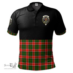 Scottish Pollock Modern Clan Half Of Tartan Crest Tartan Polo Shirt Scottish Plaid Tartan Plaid - ScotsTee - scotstee.com