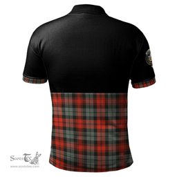 Scottish MacLachlan Weathered Clan Half Of Tartan Crest Tartan Polo Shirt Scottish Plaid Tartan Plaid - ScotsTee - scotstee.com