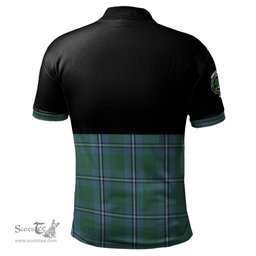 Scottish Irvine of Drum Clan Half Of Tartan Crest Tartan Polo Shirt Scottish Plaid Tartan Plaid - ScotsTee - scotstee.com