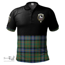 Scottish Cochrane Ancient Clan Half Of Tartan Crest Tartan Polo Shirt Scottish Plaid Tartan Plaid - ScotsTee - scotstee.com