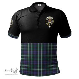 Scottish Graham of Montrose Modern Clan Half Of Tartan Crest Tartan Polo Shirt Scottish Plaid Tartan Plaid - ScotsTee - scotstee.com