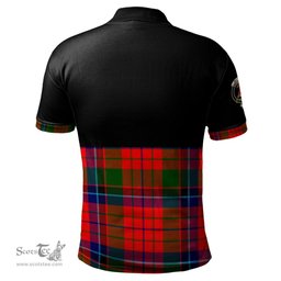 Scottish MacNicol of Scorrybreac Clan Half Of Tartan Crest Tartan Polo Shirt Scottish Plaid Tartan Plaid - ScotsTee - scotstee.com